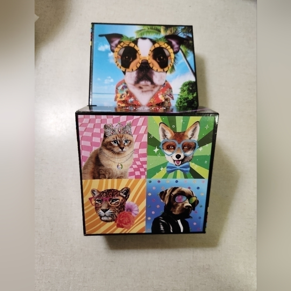 NIB 2/100 piece Dogs in Eye Glasses Puzzle Bundle 11 x 11 each - Picture 4 of 4